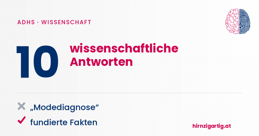 Grafik mit wissenschaftlichen Antworten zum ADHS-Thema.