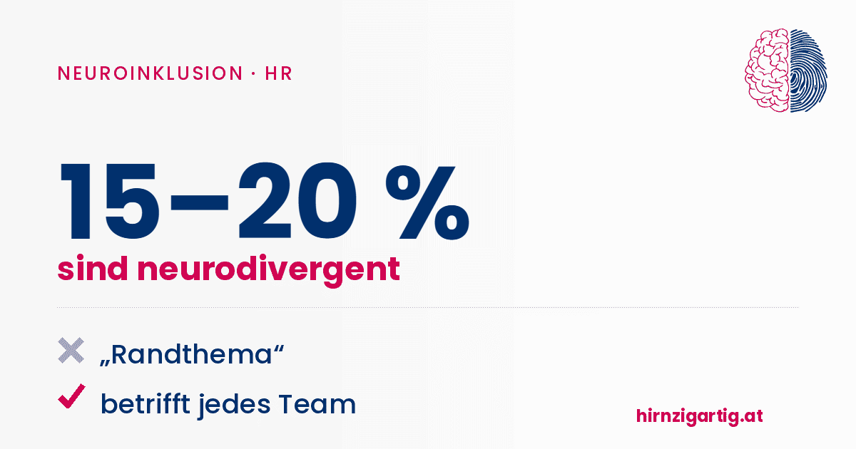 15 bis 20 % sind neurodivergent, das betrifft jedes Team.